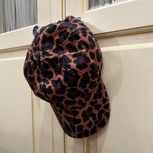 J Crew cheetah baseball hat.
